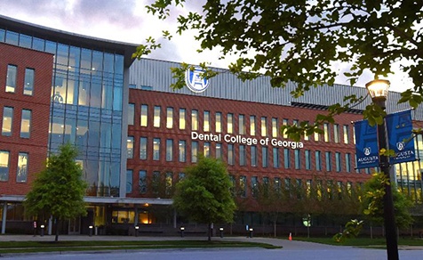 Outside view of dental school building