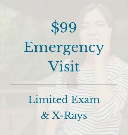 99 dollar emergency visit limited exam and x rays