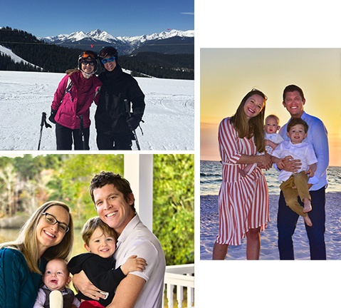 Collage of images of Doctor Polito and her family
