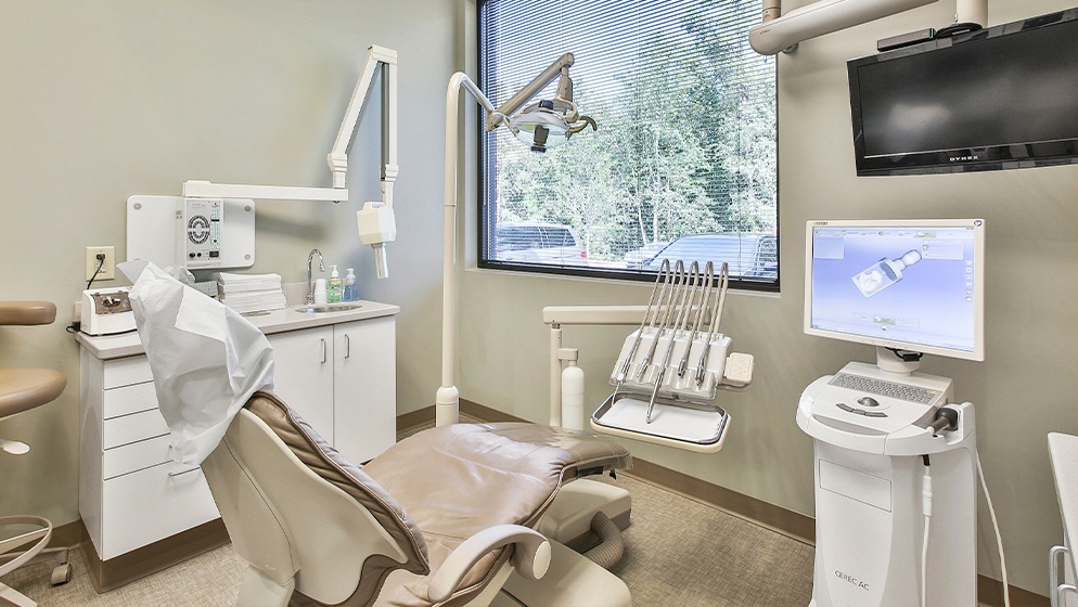 Dental exam chair