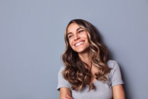 woman with an attractive smile